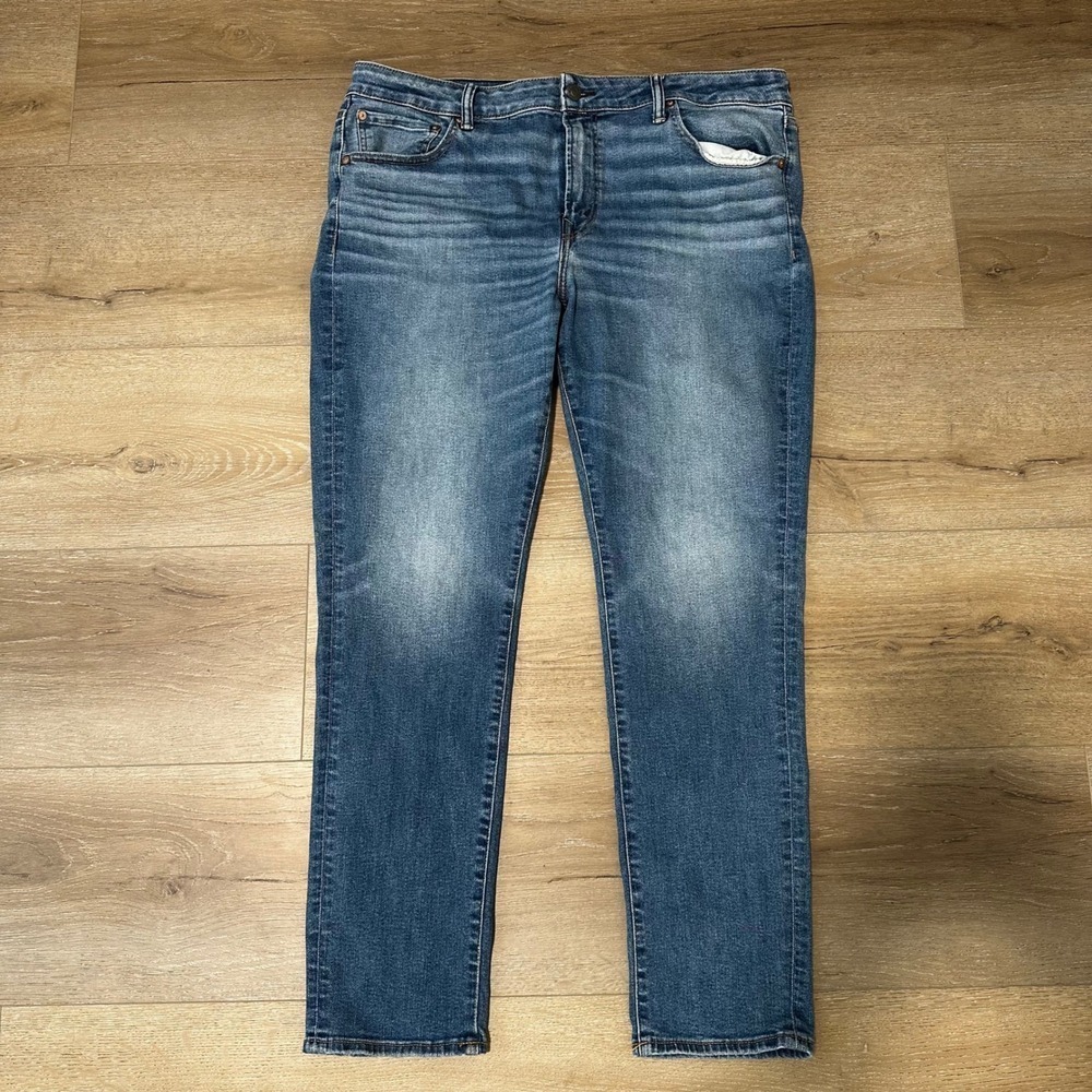American Eagle Air‎ Flex Skinny Jeans Mens Size 40x32 Casual Summer Medium Wash